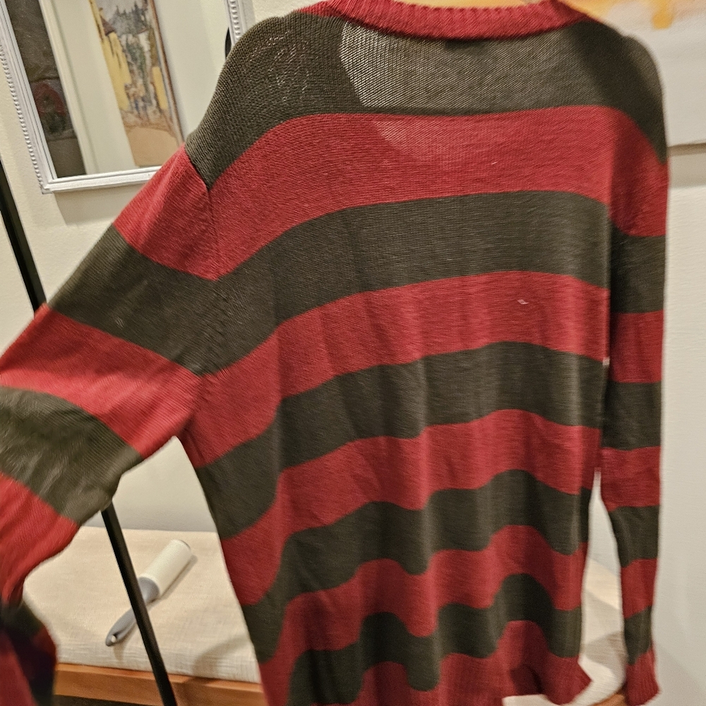 Distressed Nightmare On Elm Street Oversized Sweater - Picture 6 of 6